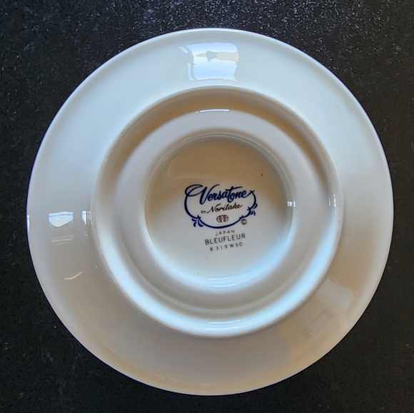 Bleufleur Versatone By Noritake VTG China Gravy Boat w/ Attached Saucer B319W30 - Picture 3 of 4